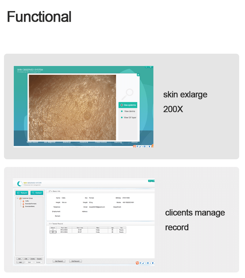 Skin analyzer for beauty salon -  - 6