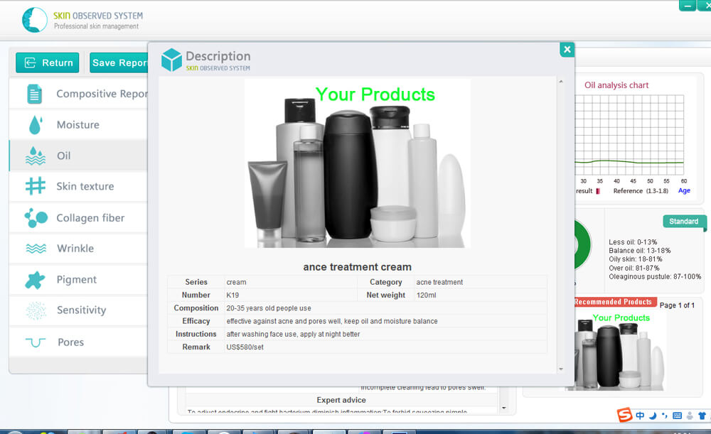 collagen fiber skin analyzer