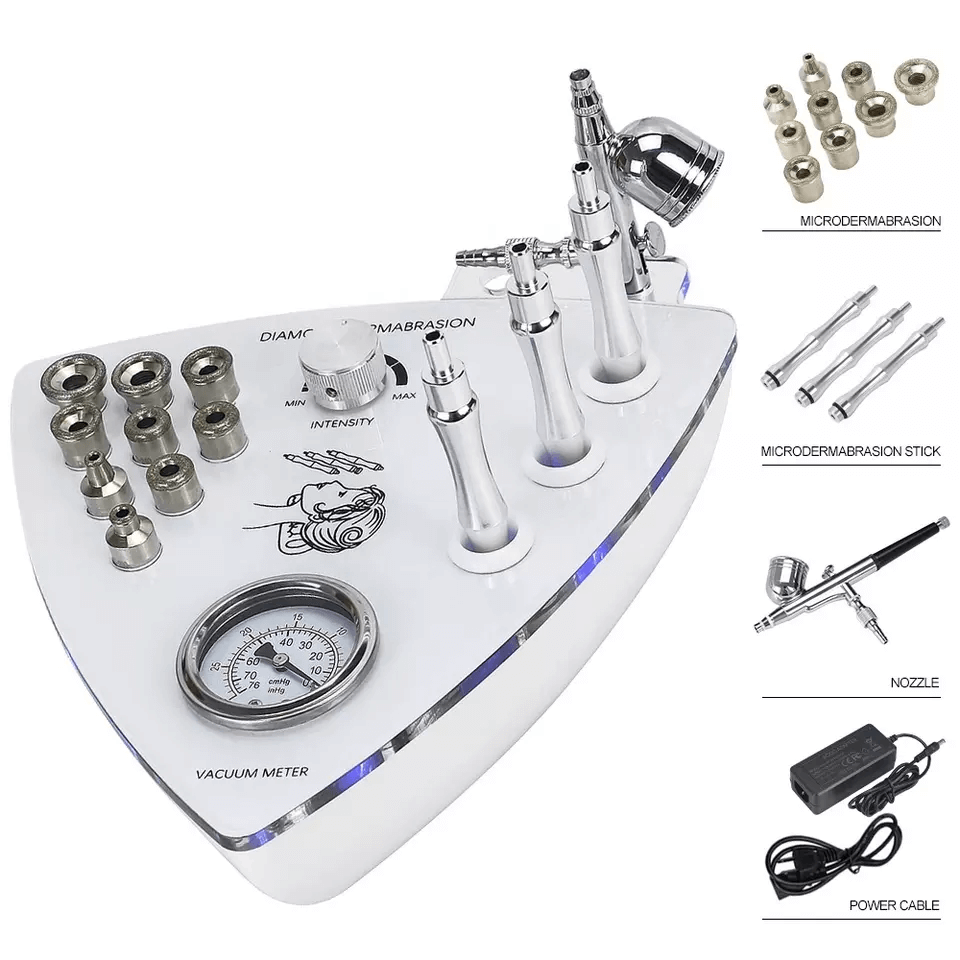 Diamond microdermabrasion peeling machine with sprayer