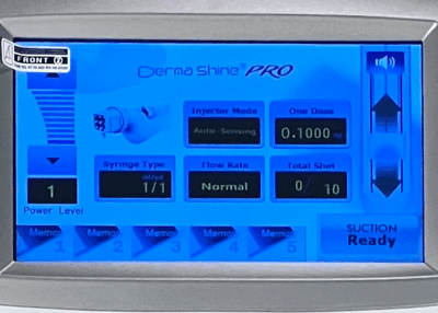 derma shine pro setting and usage