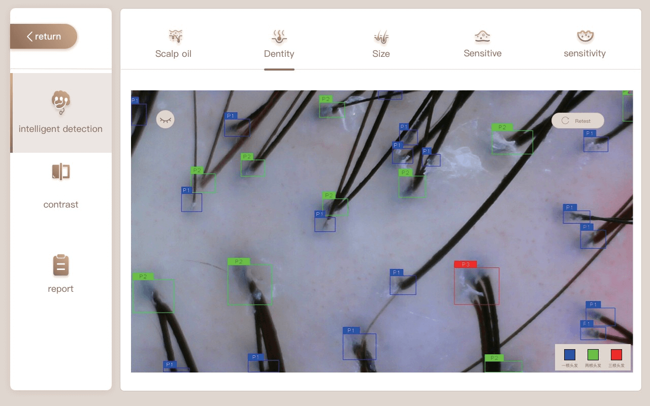 AI hair analyzer test item and application - News - 3