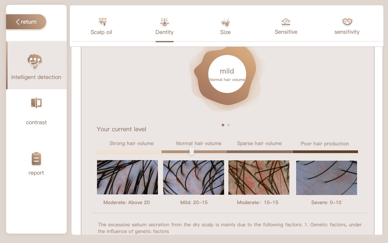 AI hair analyzer